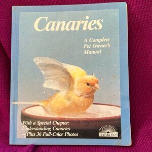 Canary bird pet book